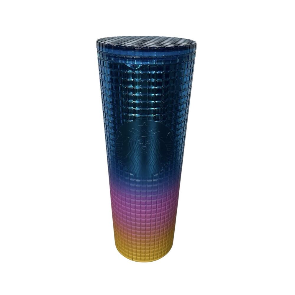 Starbucks 2023 Tim Singleton Tumbler Pride Rainbow Ombre Grid Cup Venti Mermaid